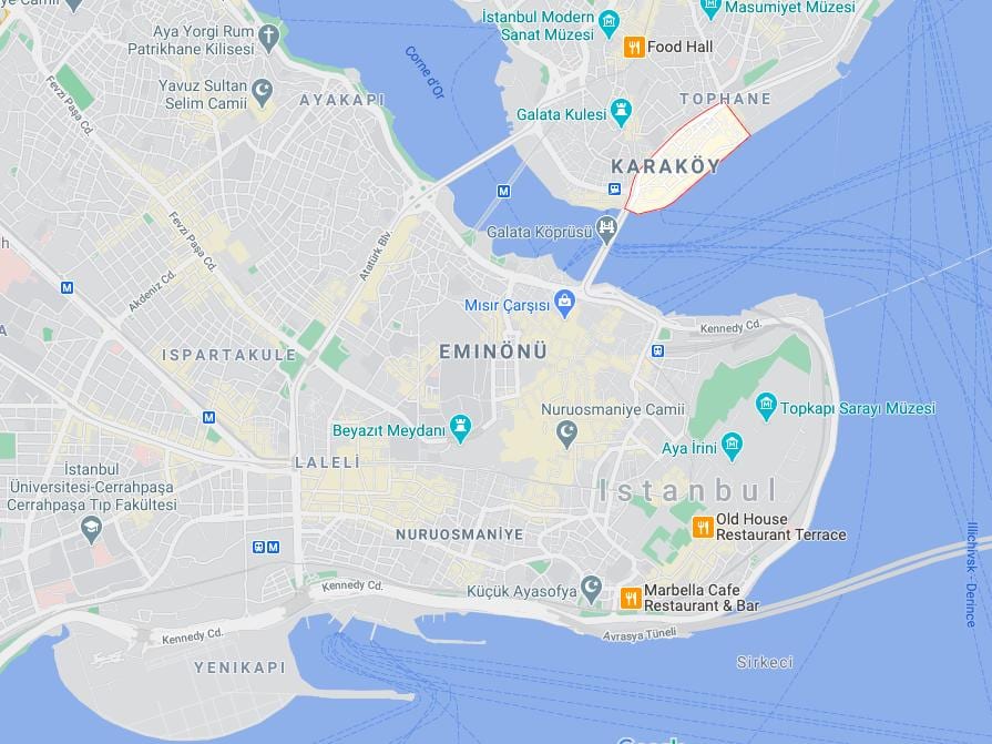 карта Каракей Стамбул