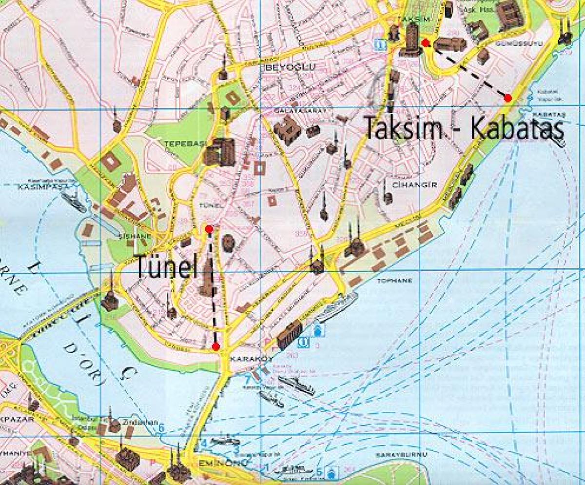 карта Кабаташ Стамбул