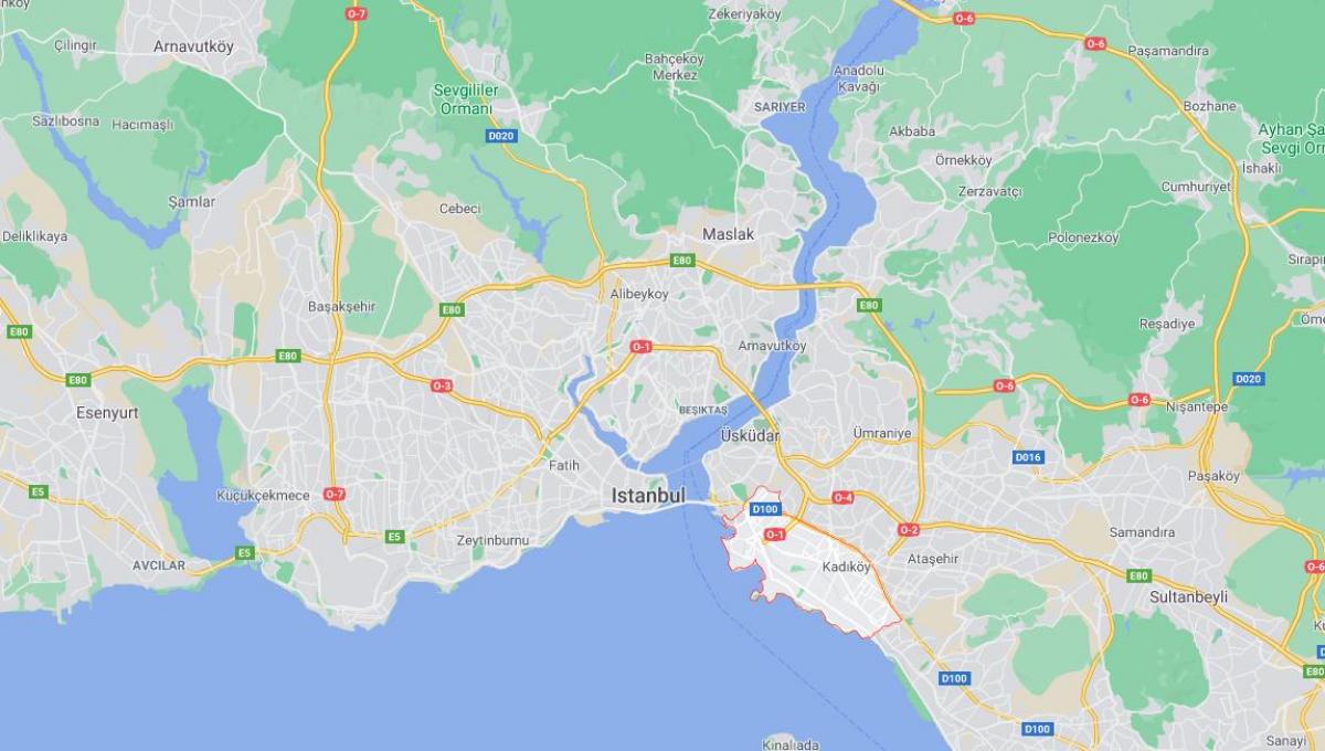 карта Кадыкей Стамбул