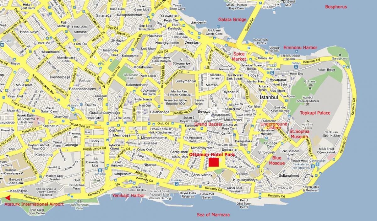 Стамбуле карта