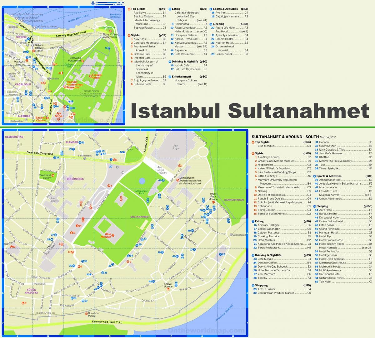 площадь Султанахмет карте