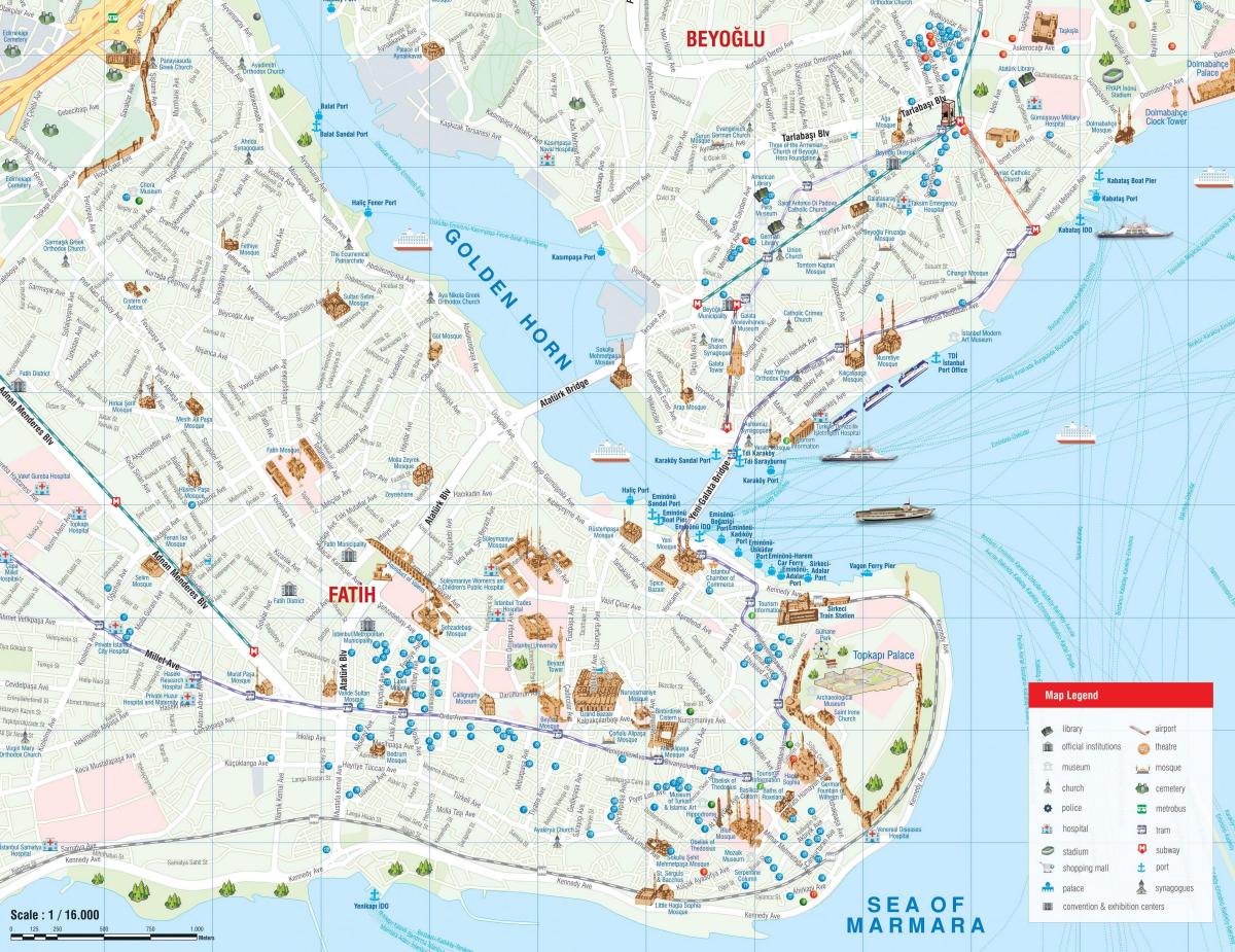 Стамбул Фатих карте
