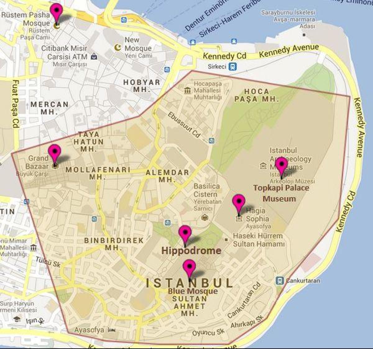 карта ипподром Стамбул