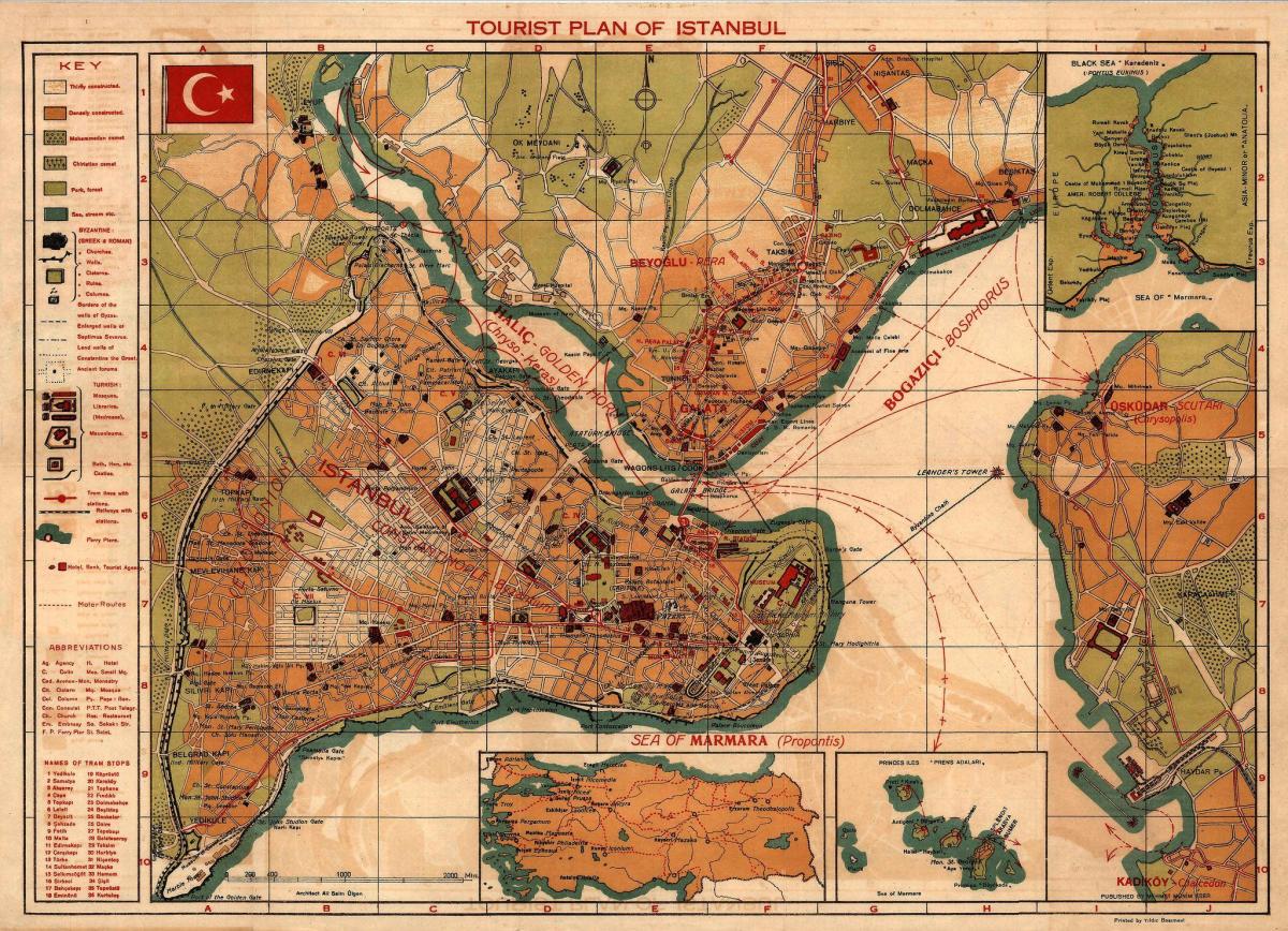 Стамбул старая карта
