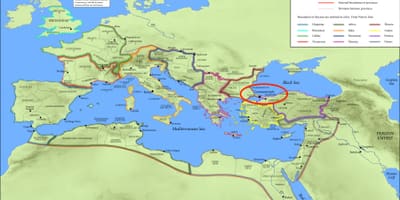 Расположение Константинополя на карте мира