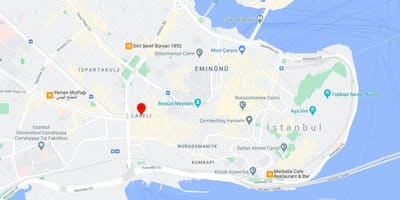 Стамбул Лалели карта