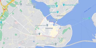 Карта Эминеню Стамбул