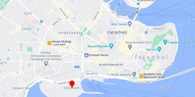 Карта Йеникапы в Стамбуле