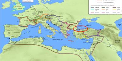 Расположение Константинополя на карте мира