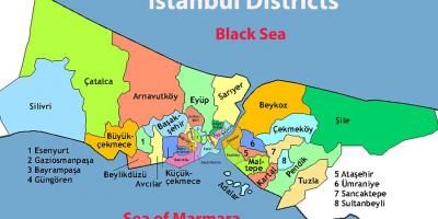 Карта Стамбула