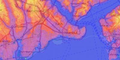 Карта Стамбула топографическая