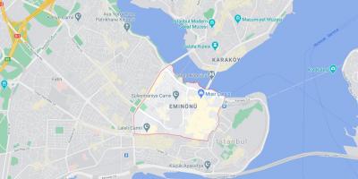 Карта Эминеню Стамбул