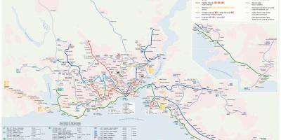Стамбул скоростной транзитной карте